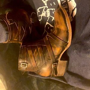 Freebird Sammy boots NIB brown real leather. Never worn.